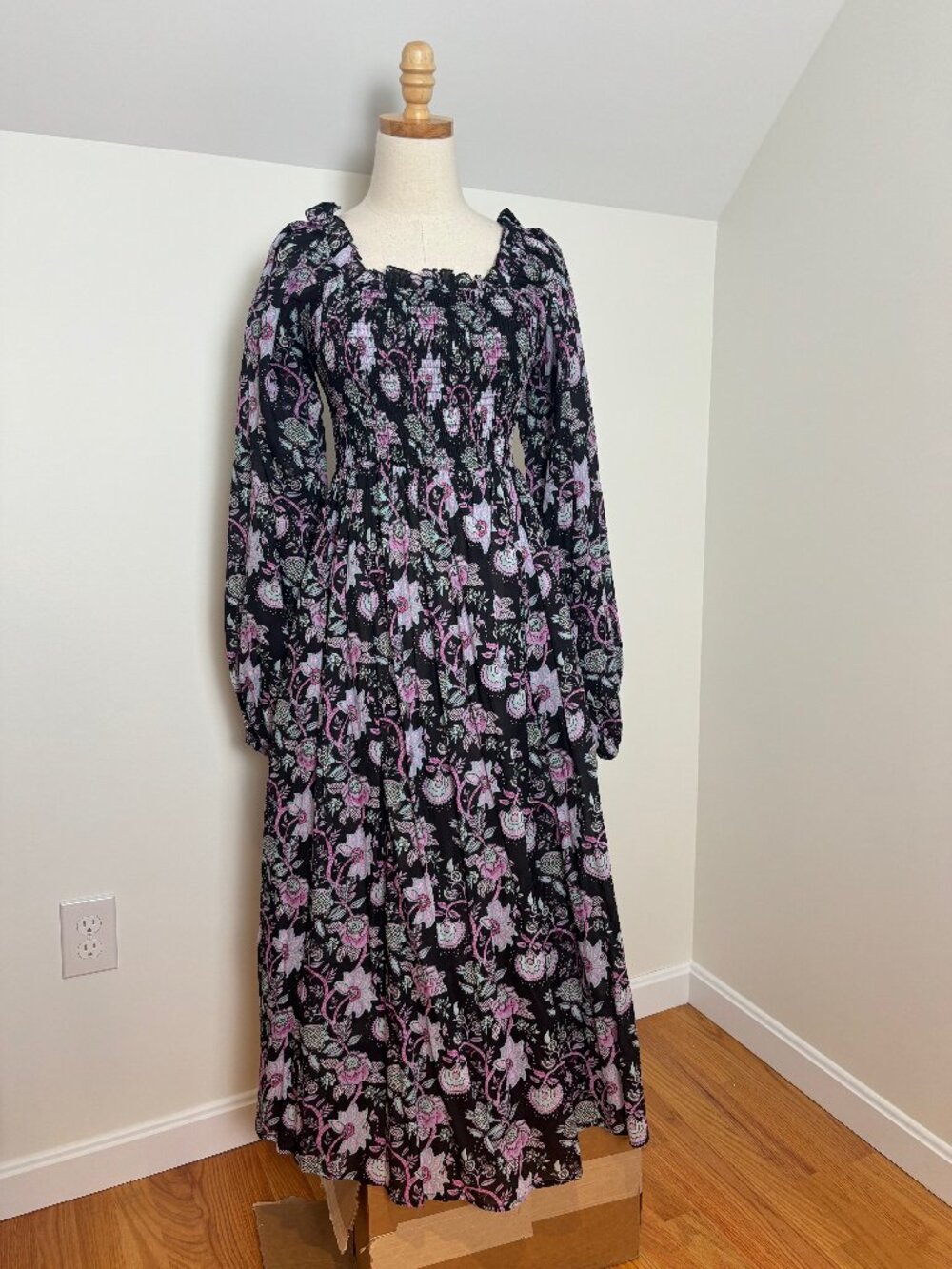 NWT Mille LS Cotton Maxi Dress, S